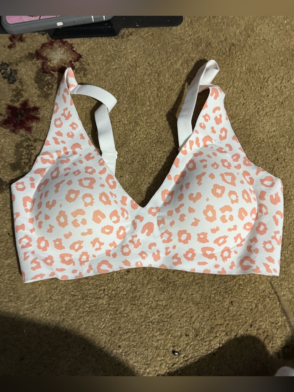 Bloom Wireless Bra Comfort & Lift for Women Pink Cheetah print Size Medium